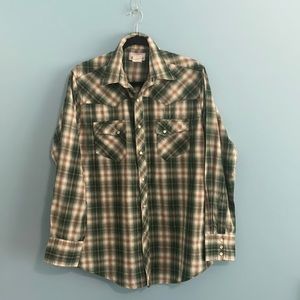 Vintage Wrangler Men’s Shirt Sz L